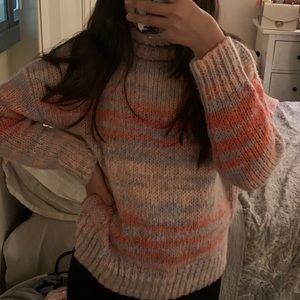 Knitted turtleneck sweater
